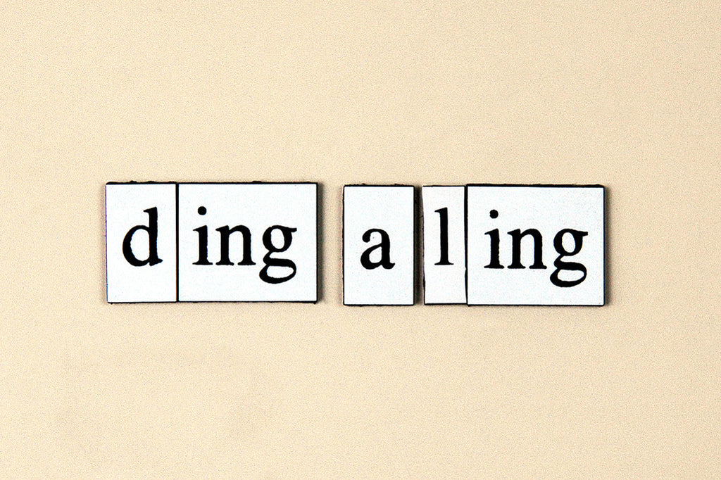 "Ding a Ling" ~ Words from my fridge. Photo by Ann Woodall