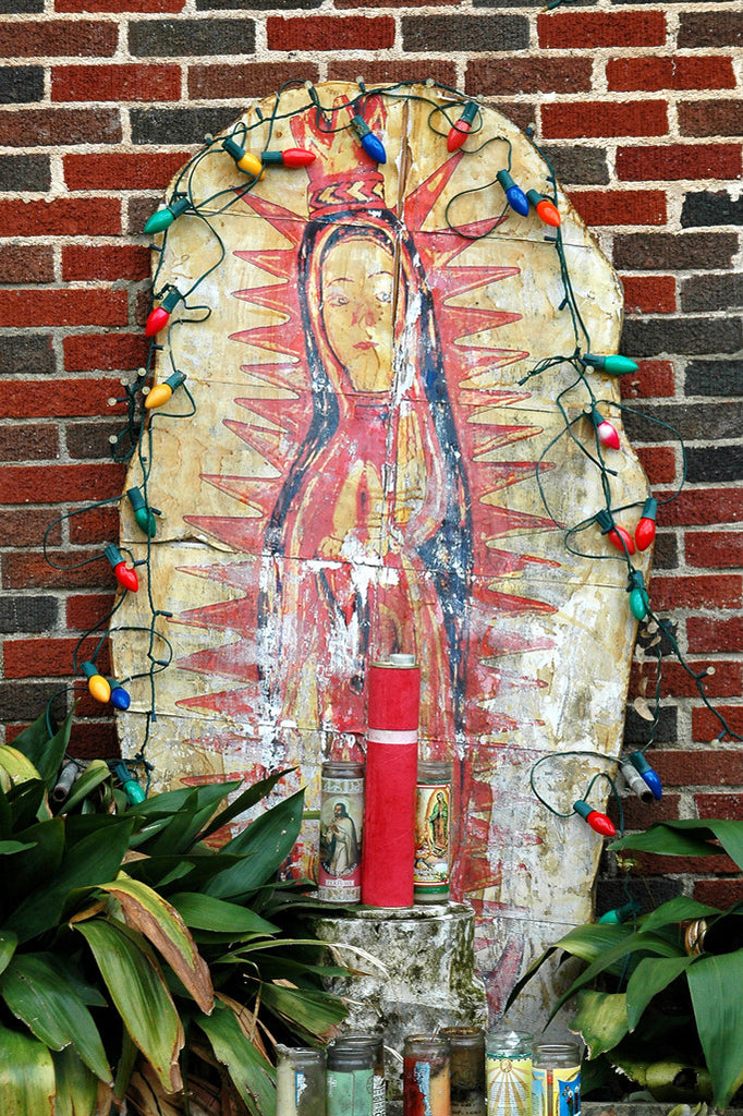 "Our Lady" ~ Alter to the Virgen of Guadalupe in Austin, TX. Photo by Ann Woodall