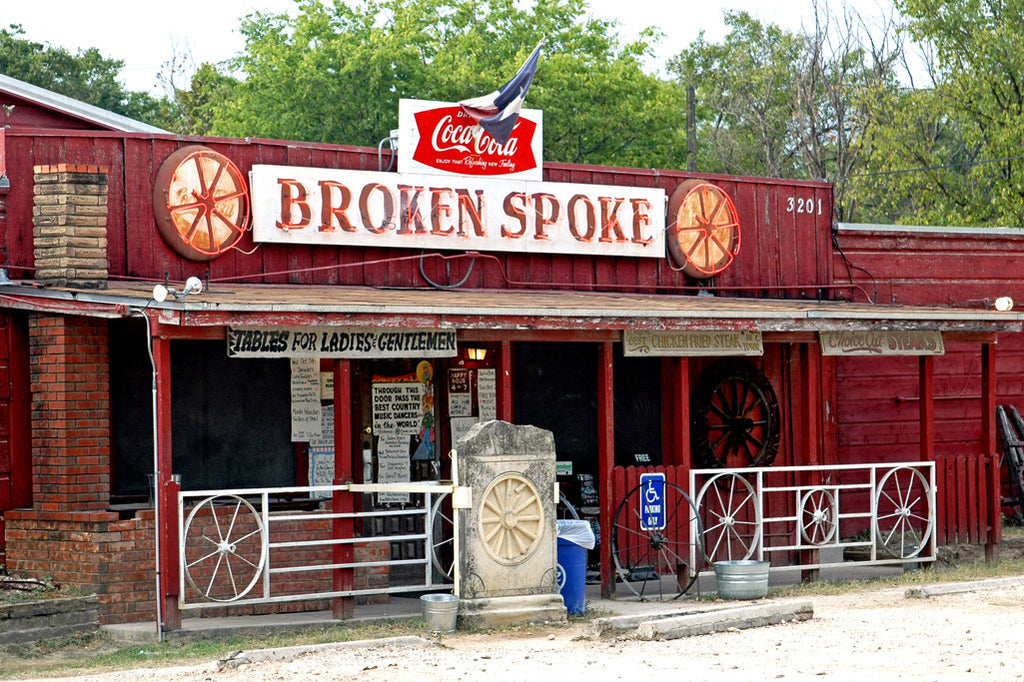 "Broken Spoke" ~ Front of the Broken Spoke honky tonk dance hall in Austin, TX.