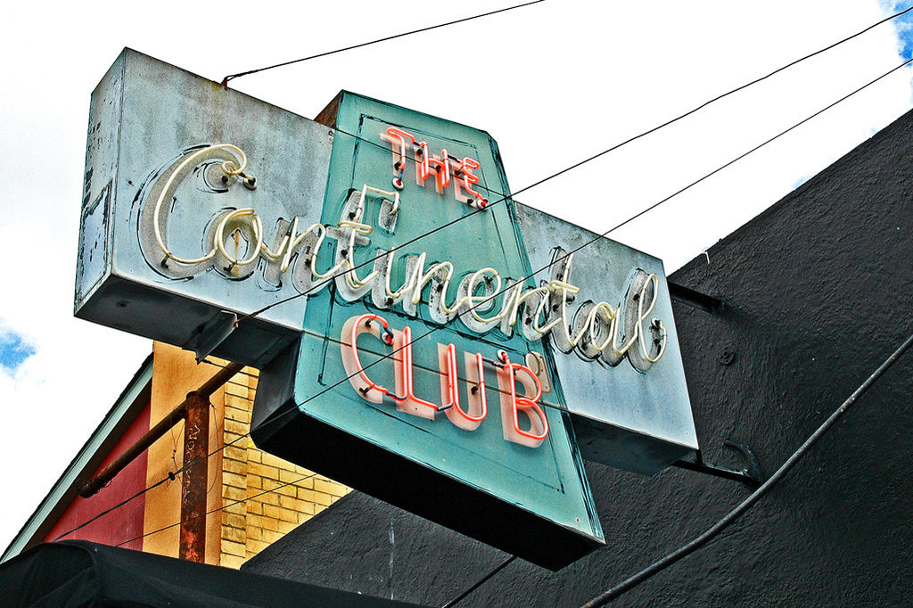 "Continental Club" ~ Neon sign for the Continental Club in Austin, TX