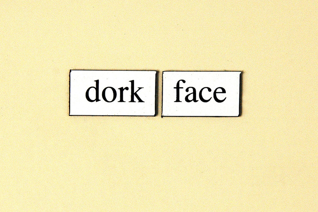 "Dork Face" ~ Words from my fridge. Photo by Ann Woodall